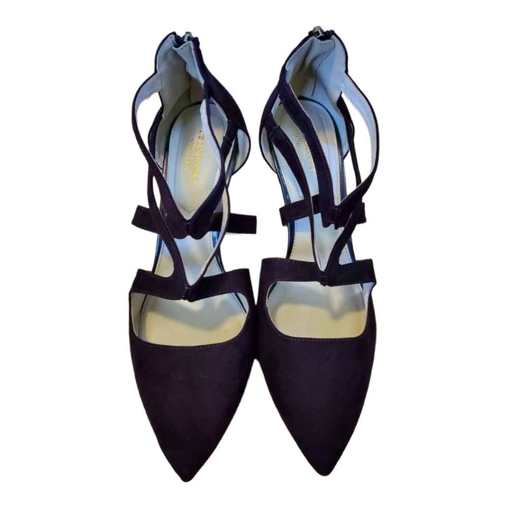New Women's Liz Claiborne Perfect Comfort Burgandy Heels‎ Size 9.5